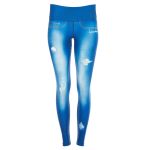 Functional Power Shape Jeans Tights “Blue Lagoon“ AEL102, ocean blue